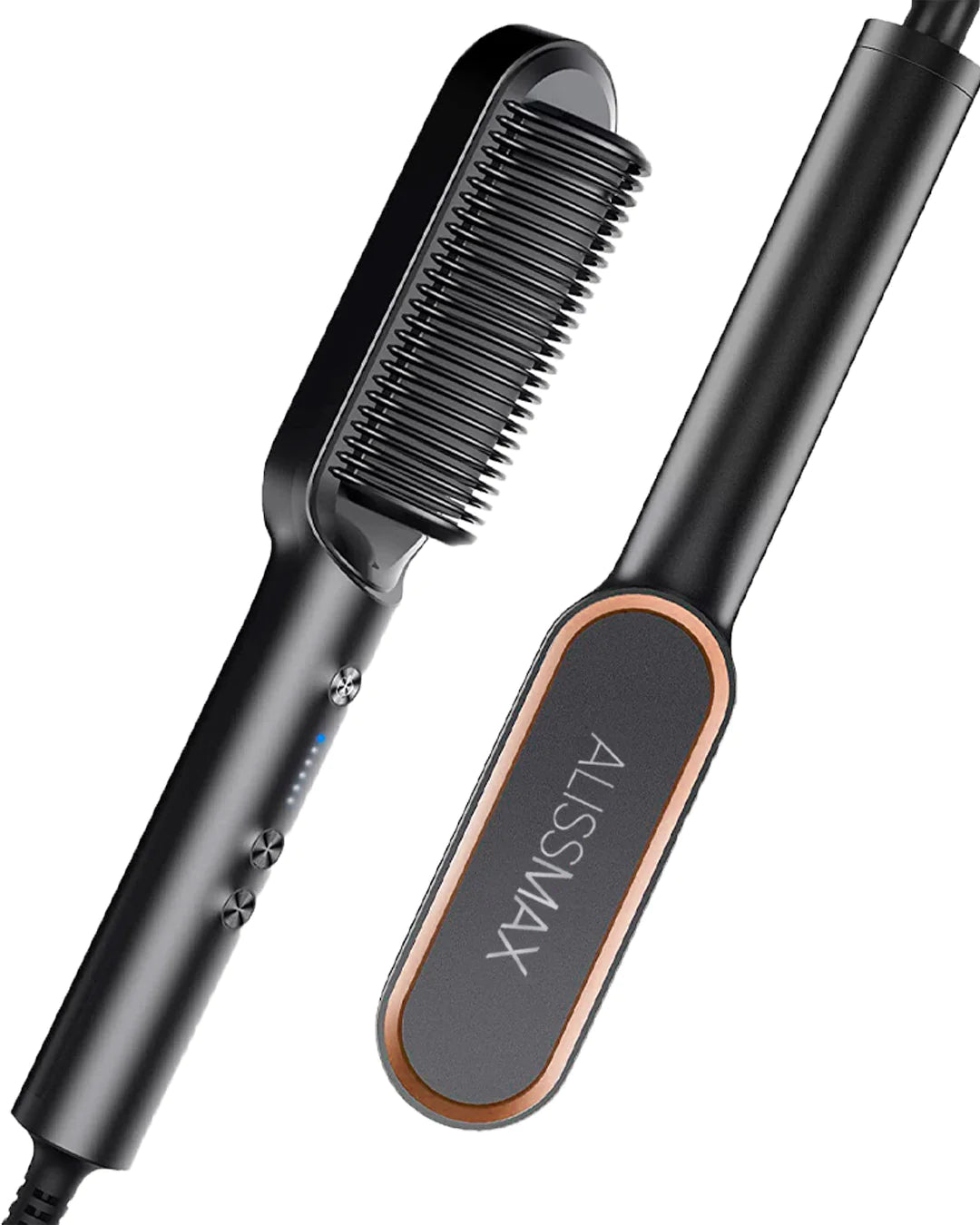 AlissMax™ Premium Ionic Straightening Brush | 1-Year Warranty Included